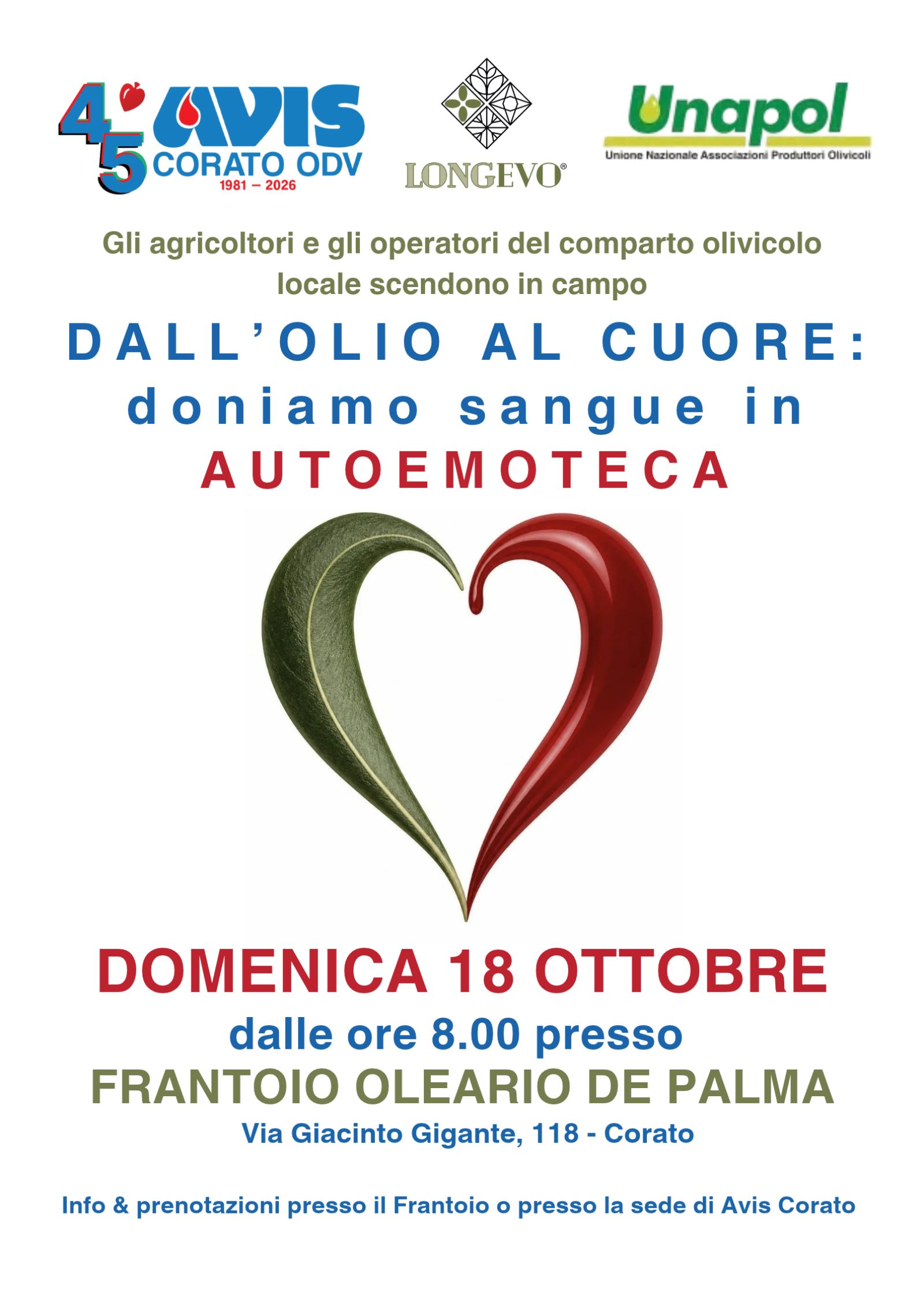 DONAZIONE 18 OTTOBRE