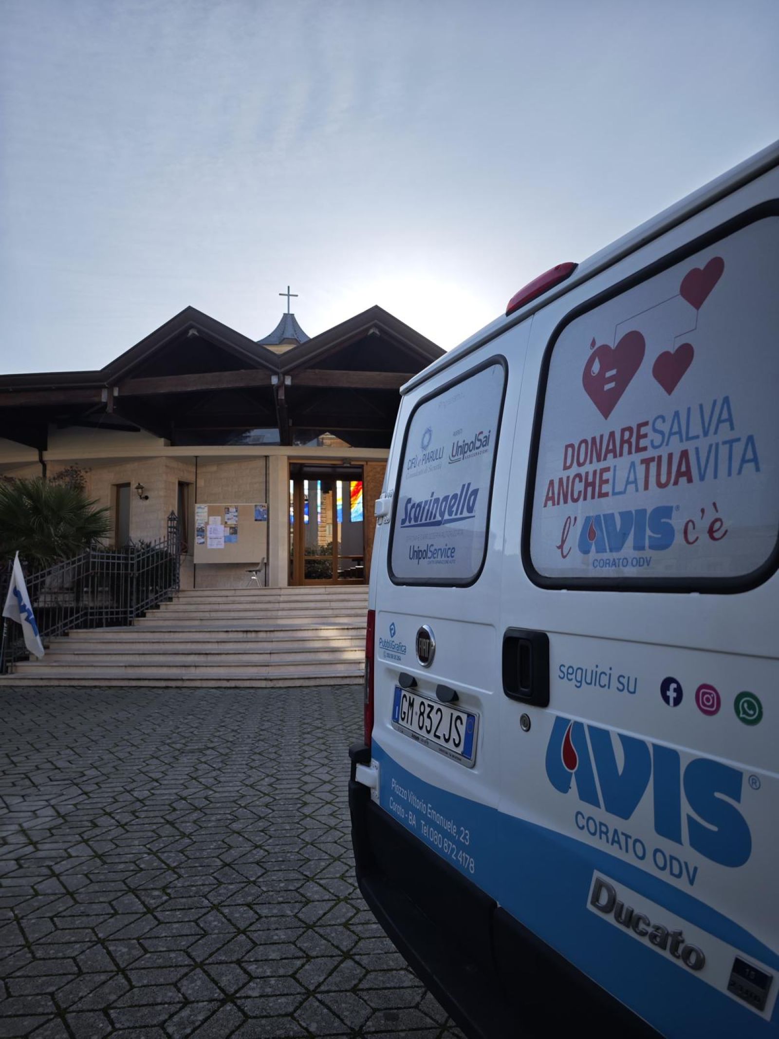 Donazione in autoemoteca Parrocchia San Gerardo